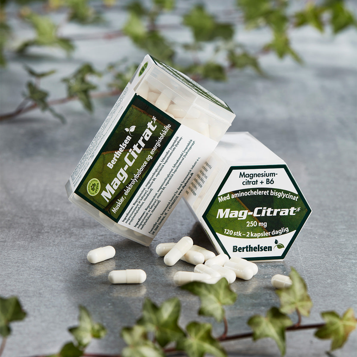 Berthelsen Mag-citrat | 120 kapsler fra Berthelsen på Mecindo.dk