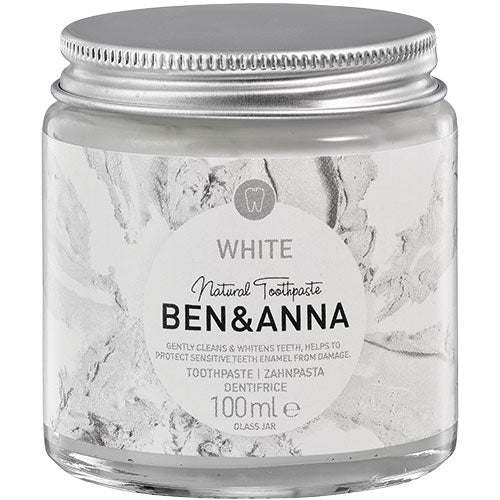 Ben & Anna Toothpaste (100 ml) | White - Fluoride Free fra Ben & Anna på Mecindo.dk