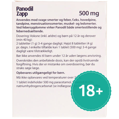 Panodil Zapp | 10 Tabl. fra Panodil på Mecindo.dk