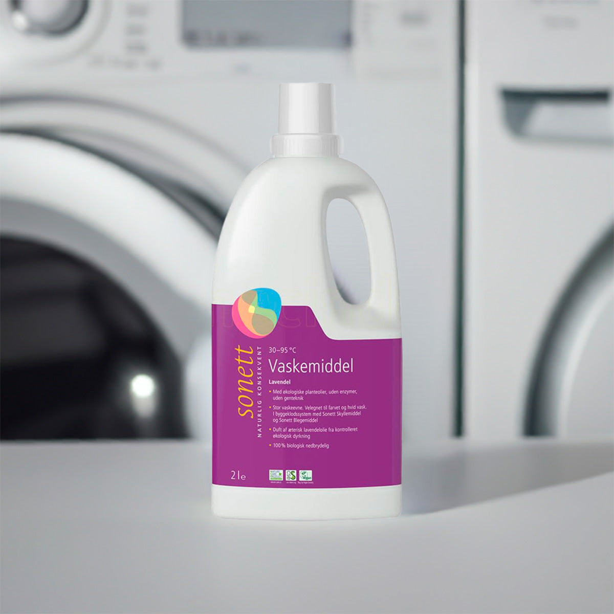 Sonett Vaskemiddel Fl. Lavendel | 2 ltr fra Sonett på Mecindo.dk