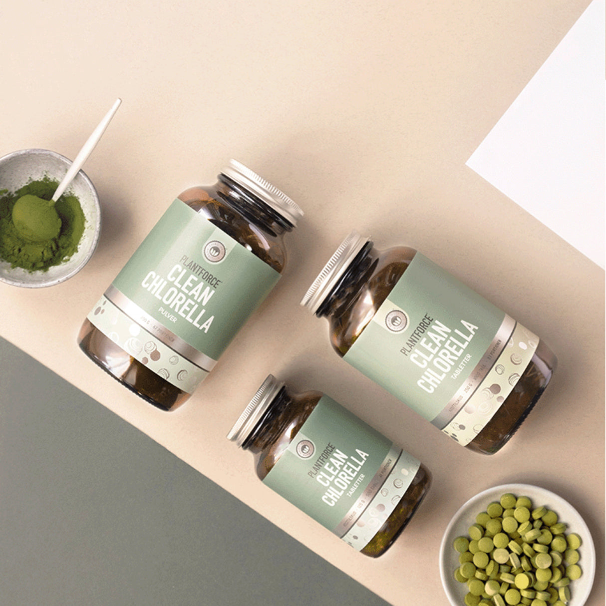 Plantforce Chlorella | 500 Tabl. fra Plantforce på Mecindo.dk