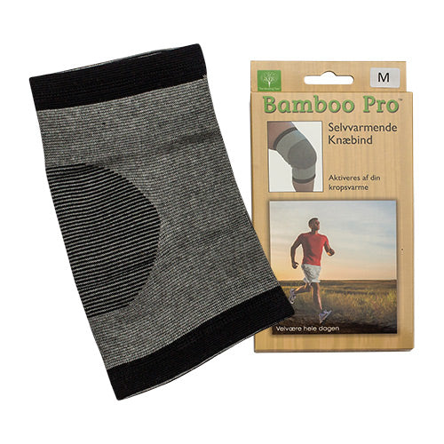 Bamboo Pro Knæbind Selvvarmende 41-44 cm | Str. M fra Bamboo Pro på Mecindo.dk