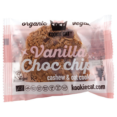 Kookie Cat Vanilla Choc Chip Ø | 50 gr fra Kookie Cat på Mecindo.dk