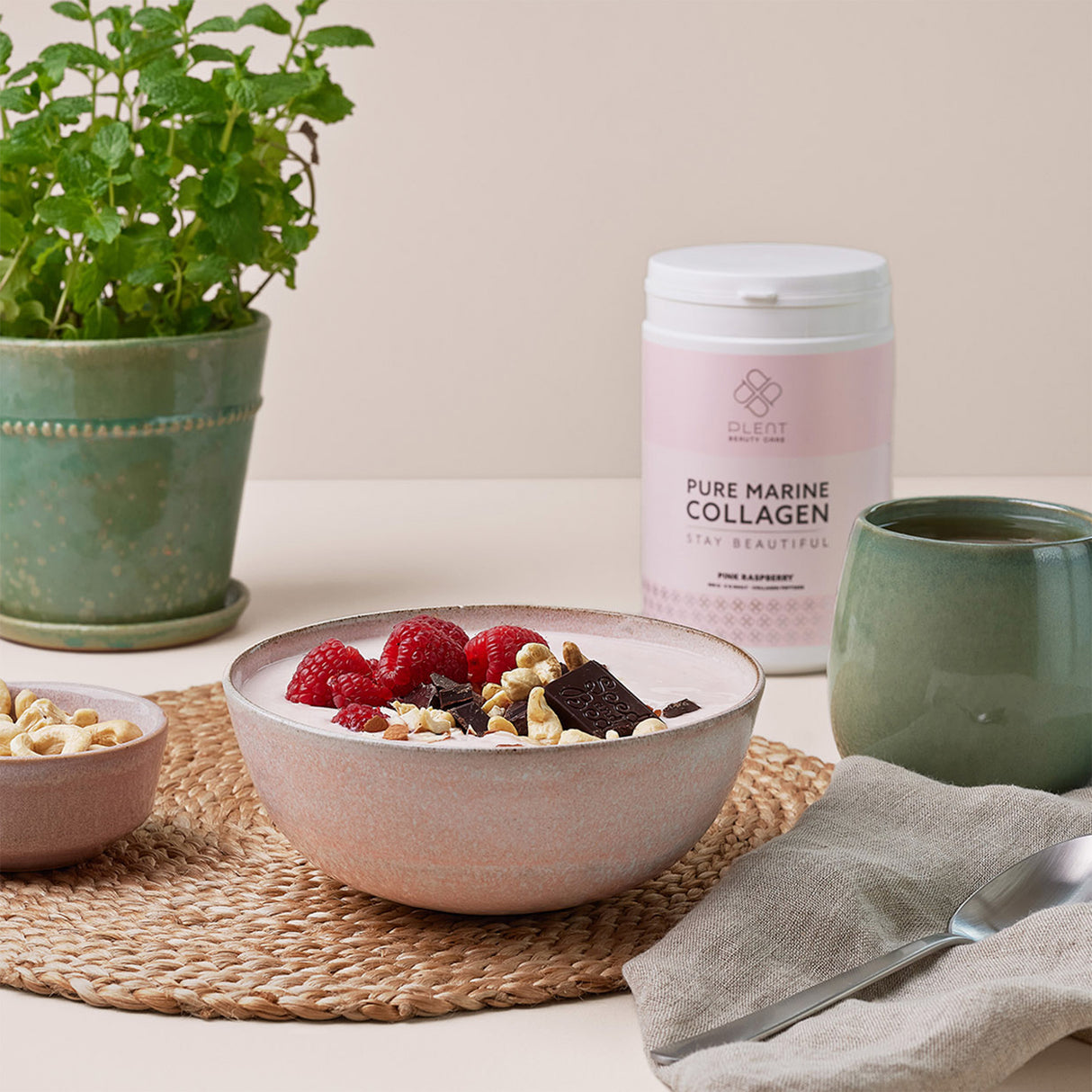 Plent Pure Marine Collagen | Raspberry fra Plent på Mecindo.dk