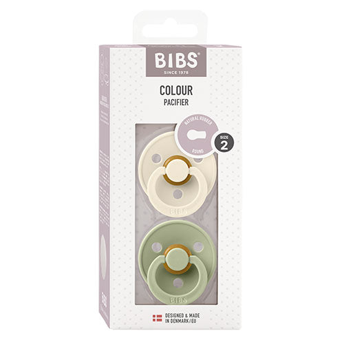 BIBS Colour Latex Size 2 Ivory/Sage 2 PACK fra BIBS på Mecindo.dk