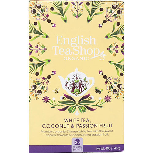 English Tea Shop White Tea, Coconut & Passion Fruit Økologisk | 20 br