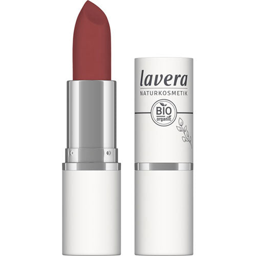 lavera Velvet Matt Lipstick Vivid Red 04 | 4 gr fra lavera på Mecindo.dk