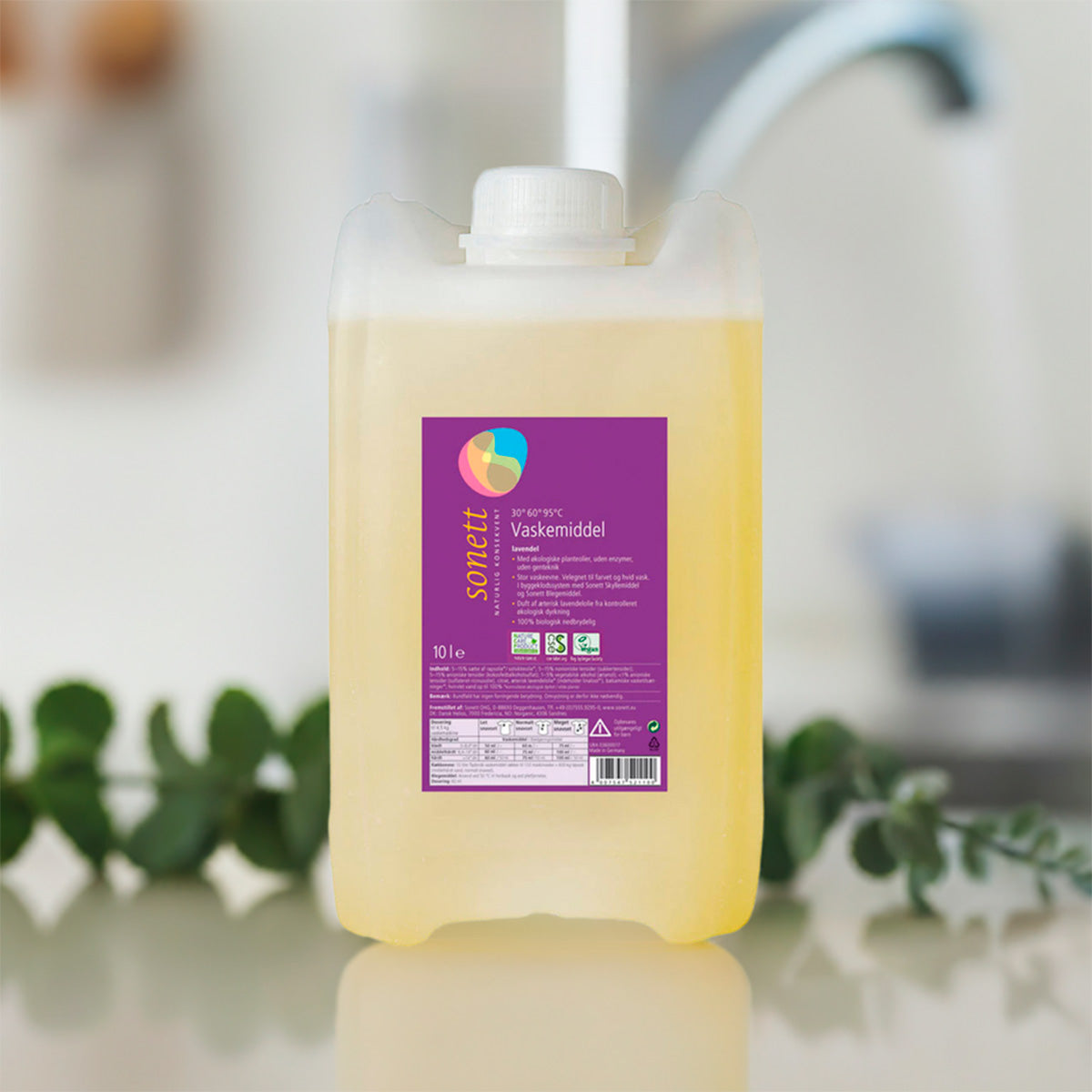 Sonett Vaskemiddel Fl. Lavendel | 10 ltr fra Sonett på Mecindo.dk