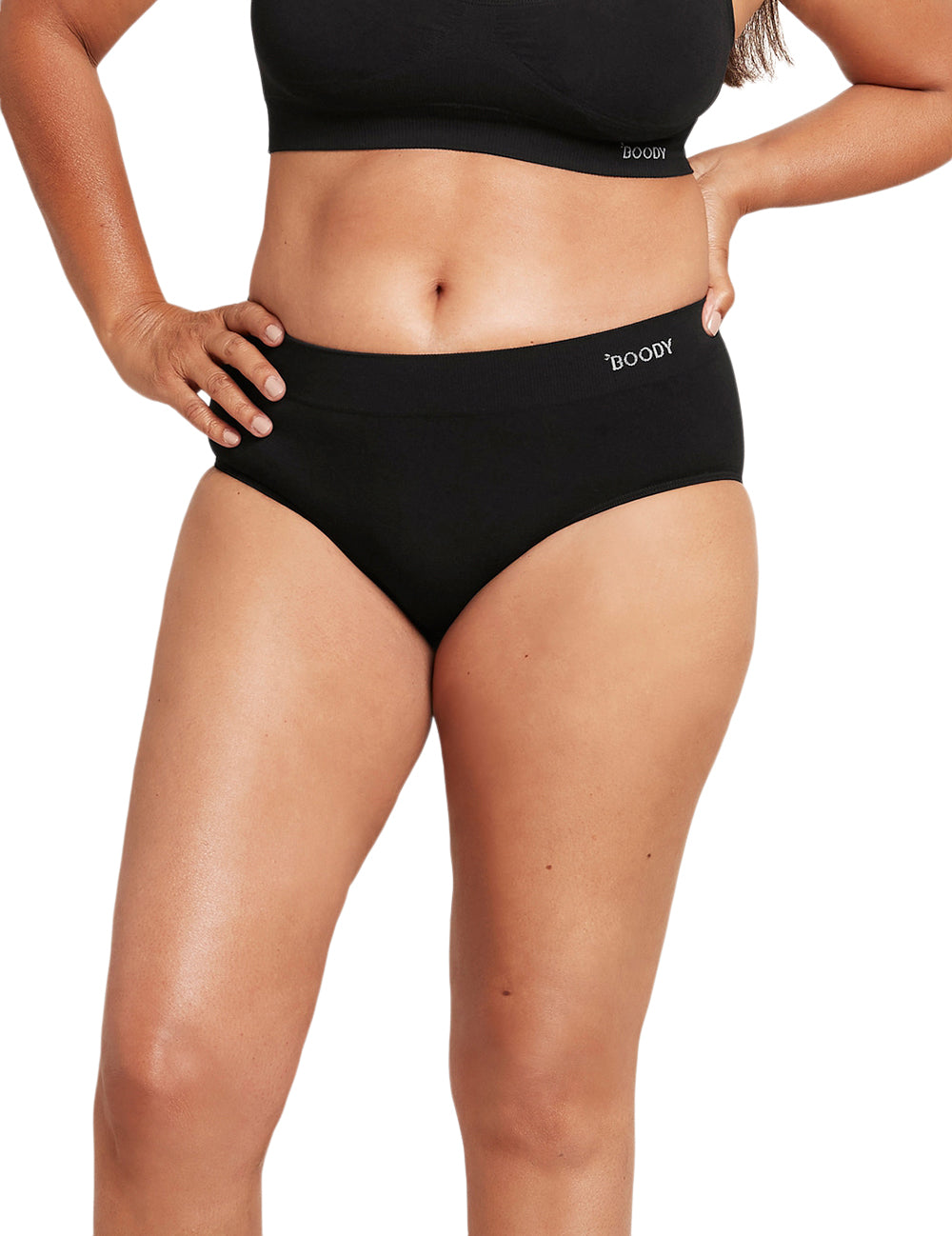 Boody Midi Brief Sort | Str. S fra Boody på Mecindo.dk