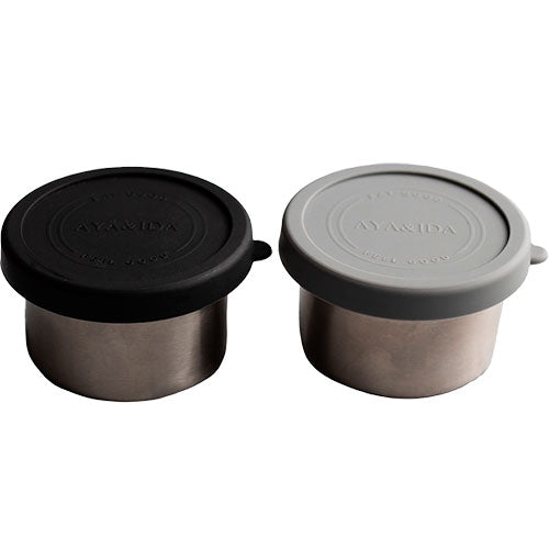 AYA&IDA Snack Container | Dark Grey/matte Black fra AYA&IDA på Mecindo.dk