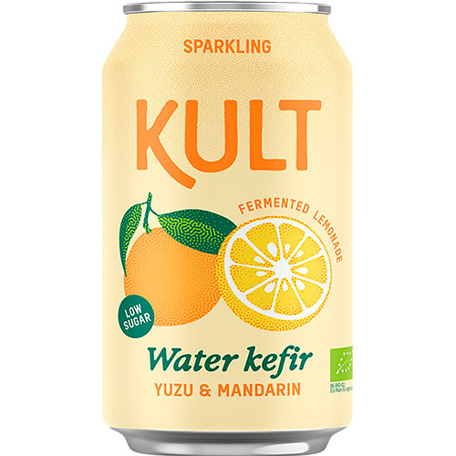 KULT Vandkefir 33 cl | Yuzu & Mandarin fra KULT på Mecindo.dk