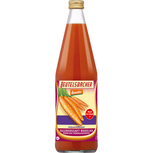 Beutelsbacher Gulerodssaft Rodelika Økologisk Demeter | 750 ml fra Beutelsbacher på Mecindo.dk