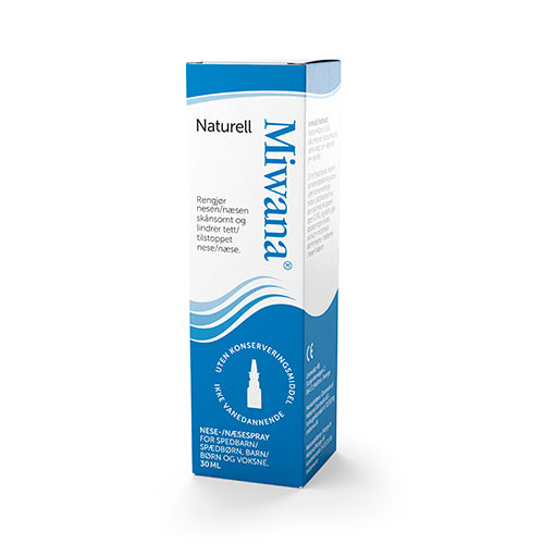 Miwana Næsespray Saltvand Natural | 30 ml fra Miwana på Mecindo.dk