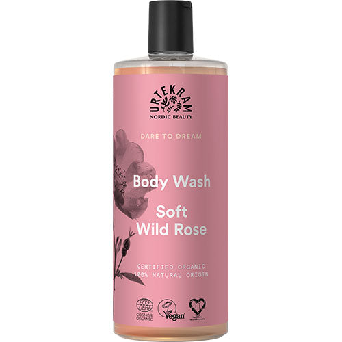 Urtekram Body Wash Soft Wild Rose | 500 ml fra Urtekram på Mecindo.dk