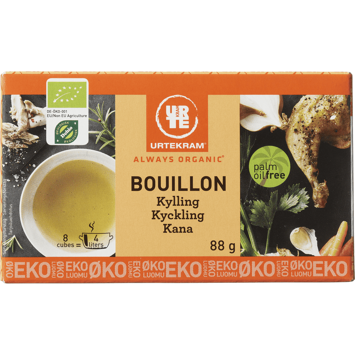 Urtekram Bouillon Kylling Økologisk | 88 g fra Urtekram på Mecindo.dk
