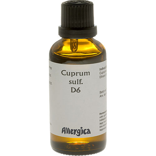 Allergica Cuprum Sulf. D6 | 50 ml fra Allergica på Mecindo.dk