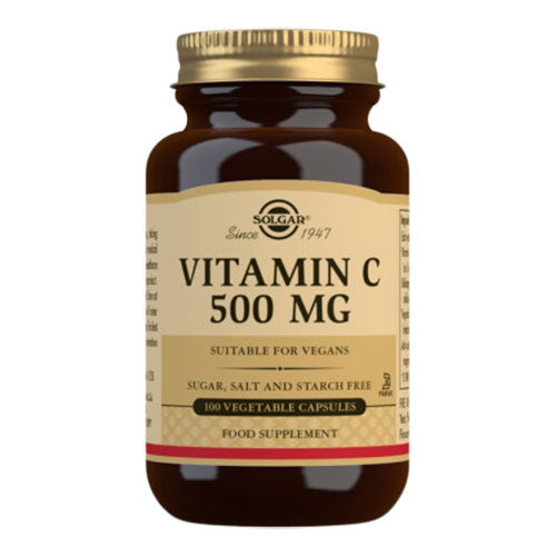 Solgar Vitamin C 500mg | 100 kapsler fra Solgar på Mecindo.dk