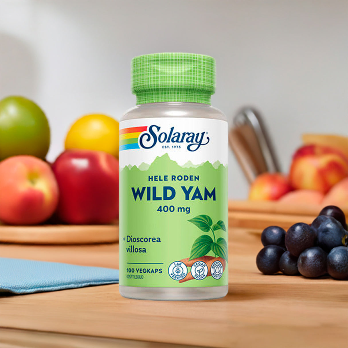 Solaray Wild Yam Root | 100 kapsler fra Solaray på Mecindo.dk