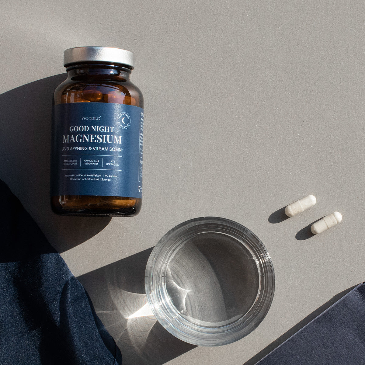 NORDBO Good Night Magnesium | 90 kapsler fra NORDBO på Mecindo.dk