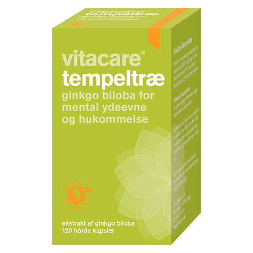VitaCare Tempeltræ | 120 kapsler fra VitaCare på Mecindo.dk