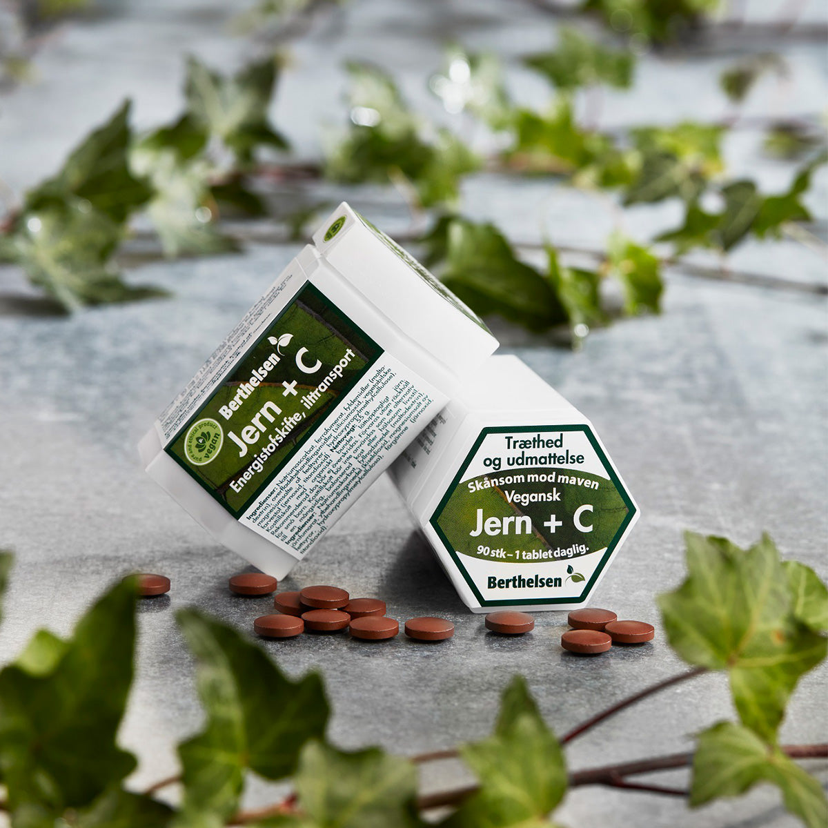 Berthelsen Jern + C-vitamin | 90 Tabl. fra Berthelsen på Mecindo.dk