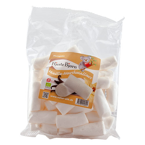Hjerte Bjørn Vanilje Marshmallows Økologisk | 100 gr fra Hjerte Bjørn på Mecindo.dk