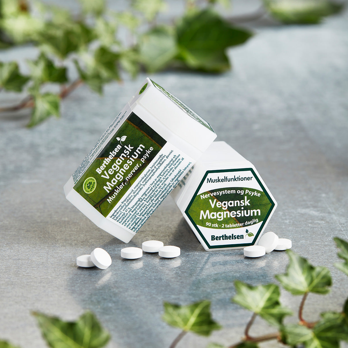 Berthelsen Magnesium Vegansk | 90 Tabl. fra Berthelsen på Mecindo.dk