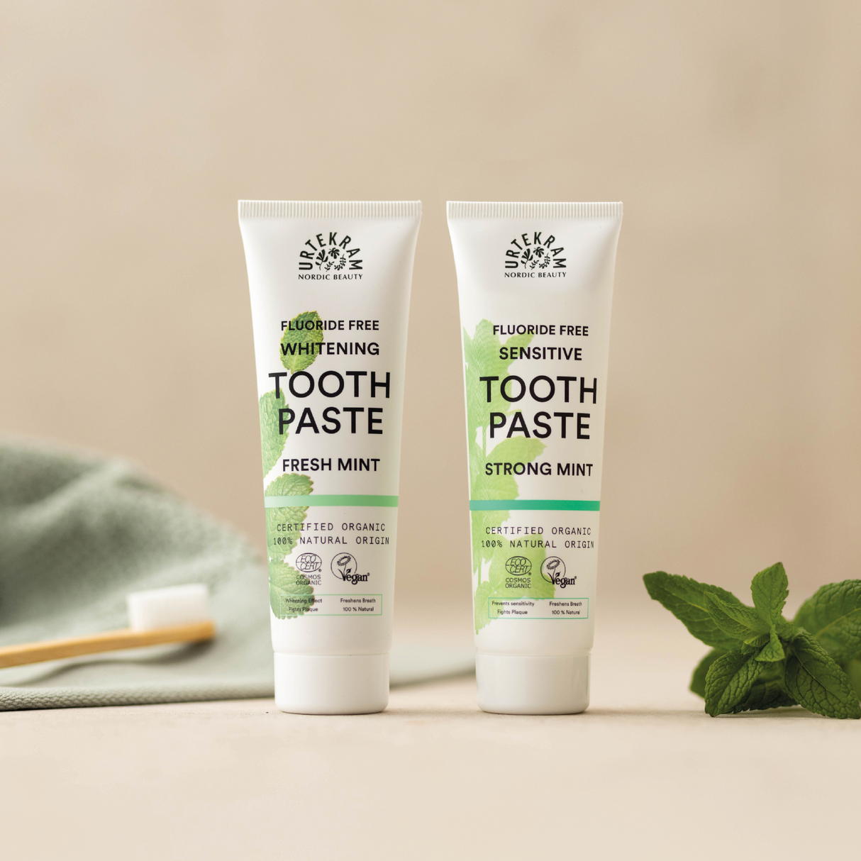 Urtekram Bio9 Tandpasta Fresh Mint | 75 ml fra Urtekram på Mecindo.dk