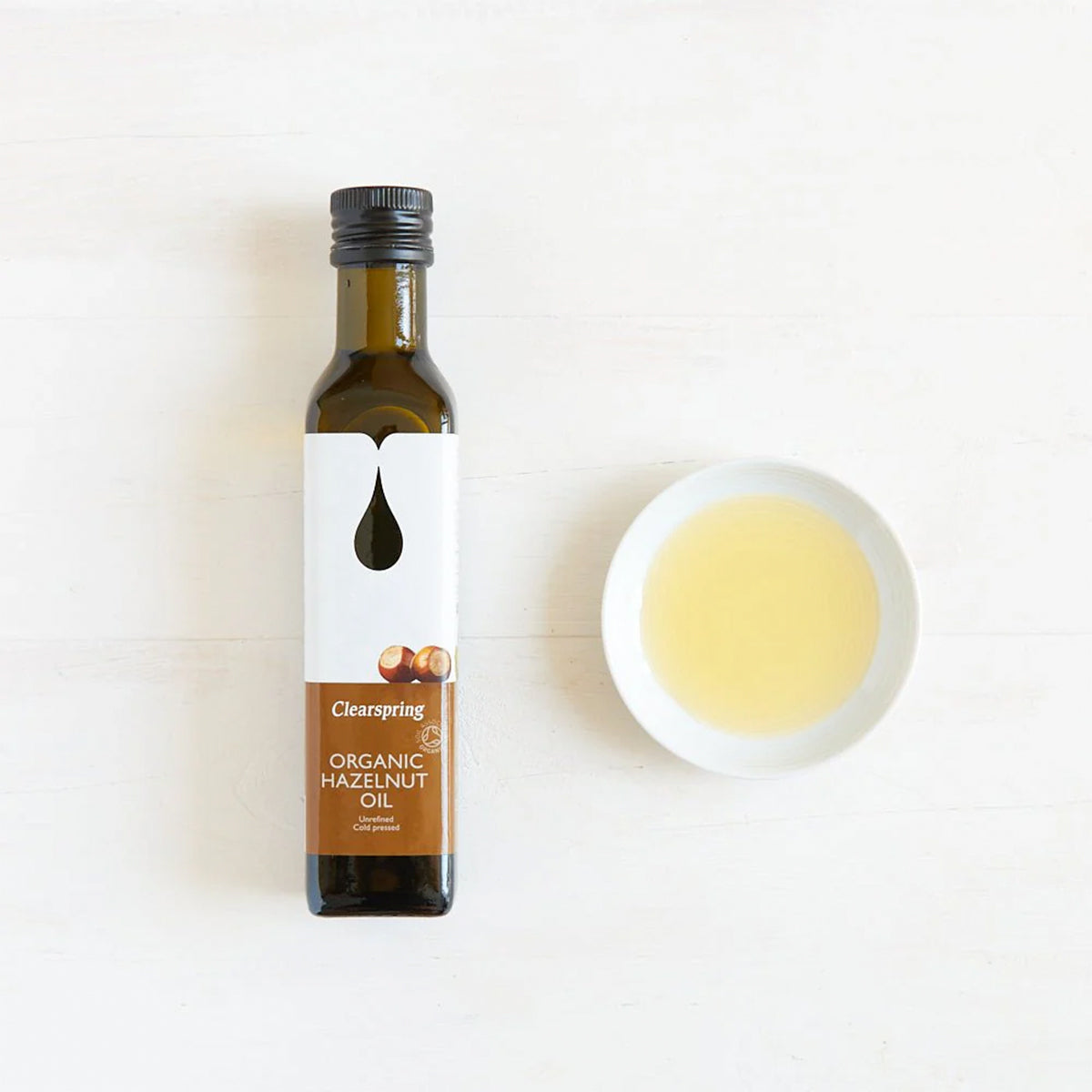 Clearspring Hasselnøddeolie | 250 ml fra Clearspring på Mecindo.dk
