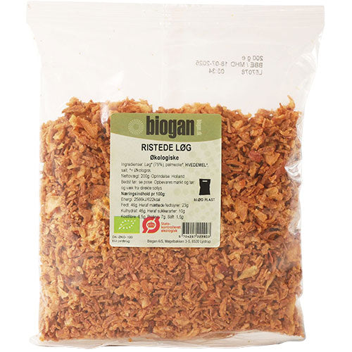 Biogan Økologiske Ristede Løg | 200 gr fra Biogan på Mecindo.dk