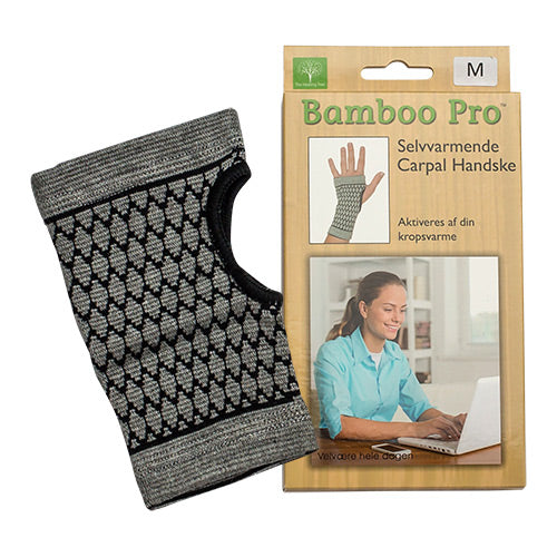 Bamboo Pro Carpal Handske | Str. M fra Bamboo Pro på Mecindo.dk