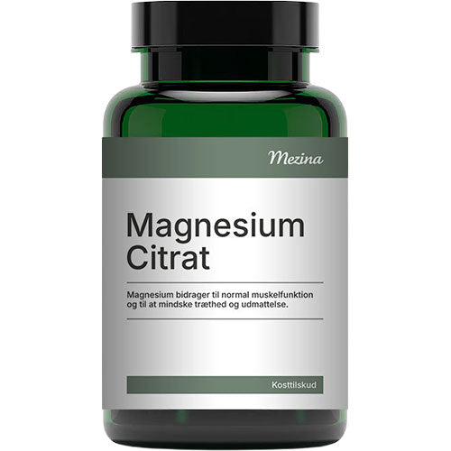 Mezina Magnesium Citrat | 180 KAP fra Mezina på Mecindo.dk