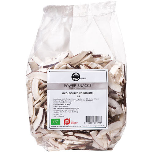 Biogan Kokos Smil Rå Økologisk | 400 gr fra Biogan på Mecindo.dk
