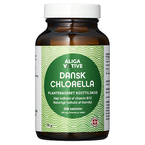 ALIGA AQTIVE Dansk Chlorella | 300 Tabl. fra ALIGA AQTIVE på Mecindo.dk