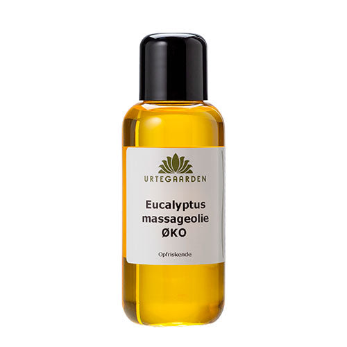 Eucalyptus massageolie ØKO fra Urtegaarden på Mecindo.dk
