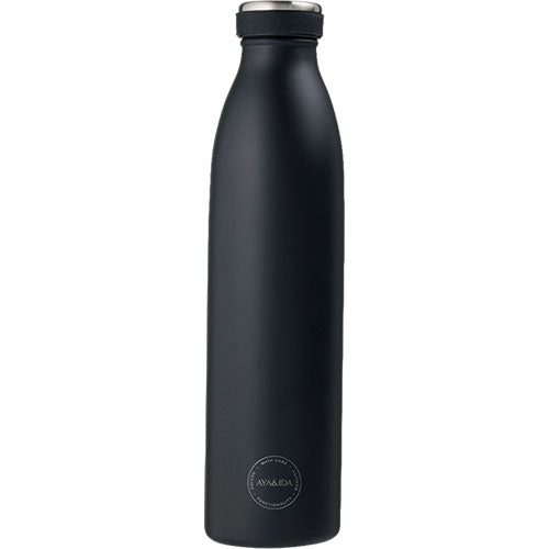 AYA&IDA Drinking Bottle 750ml | Matte Black fra AYA&IDA på Mecindo.dk