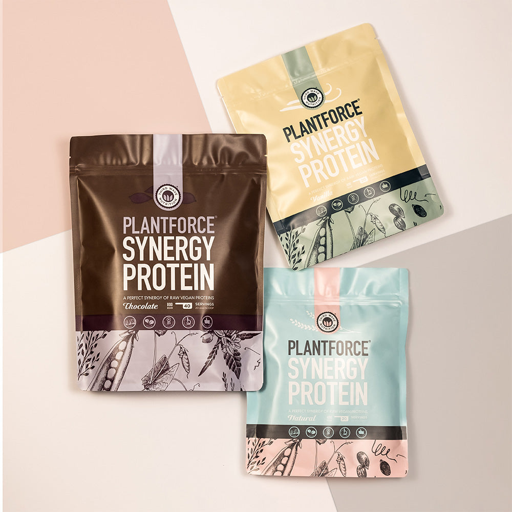 Plantforce Synergy Protein Chokolade  | 800 gr fra Plantforce på Mecindo.dk