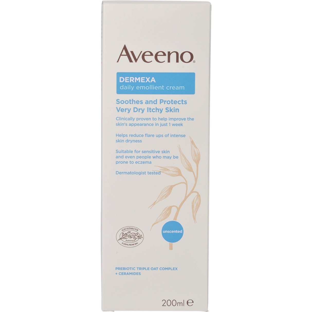 Aveeno Dermexa Cream | 200 ml fra Aveeno på Mecindo.dk