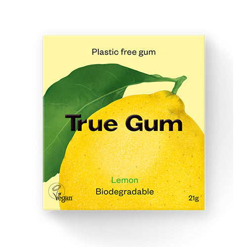 True Gum Tyggegummi Lemon | 21 gr fra True Gum på Mecindo.dk