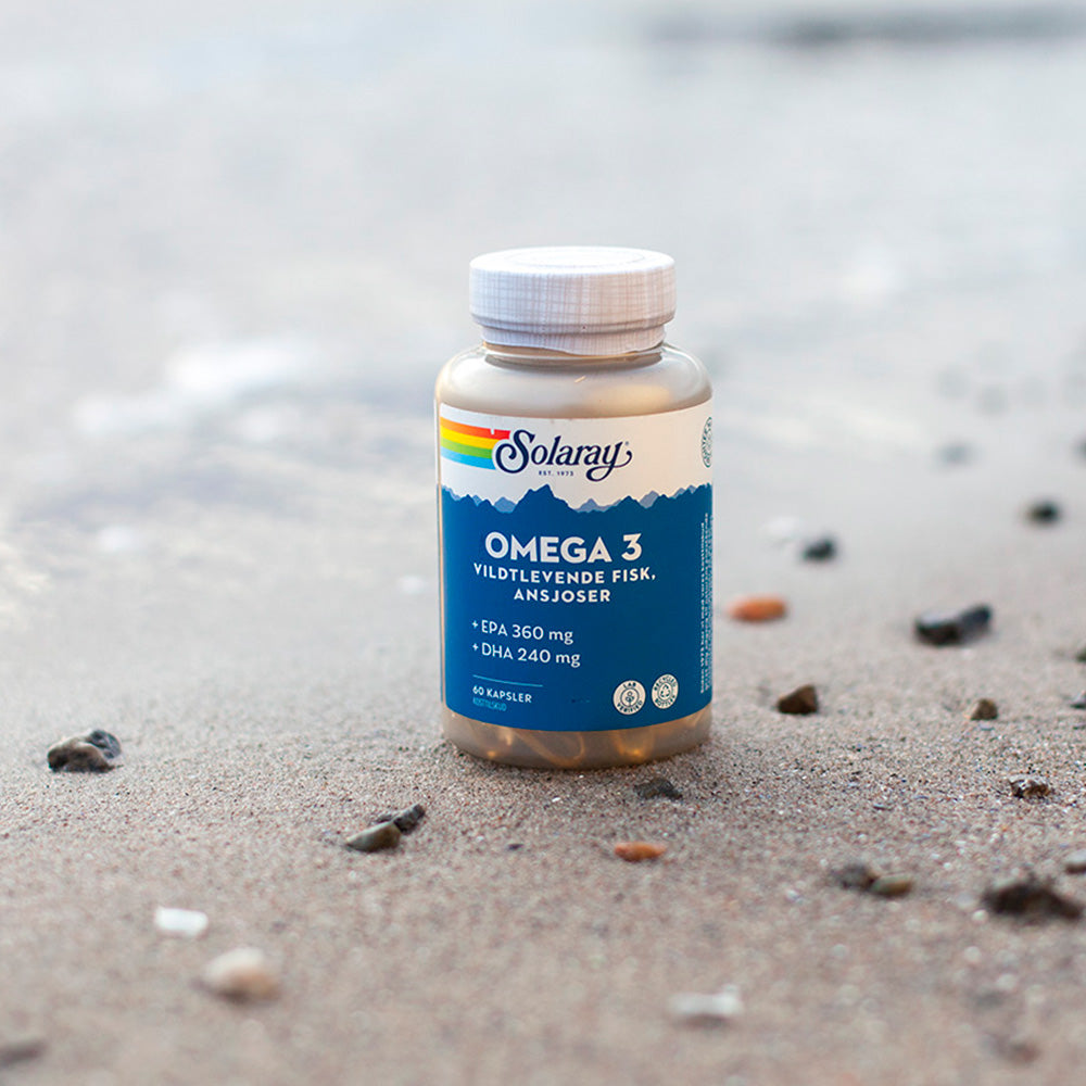 Solaray Omega 3 | 60 kapsler fra Solaray på Mecindo.dk