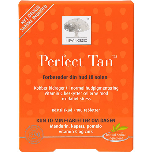 New Nordic Skin Care Perfect Tan | 180 Tabl. fra New Nordic på Mecindo.dk