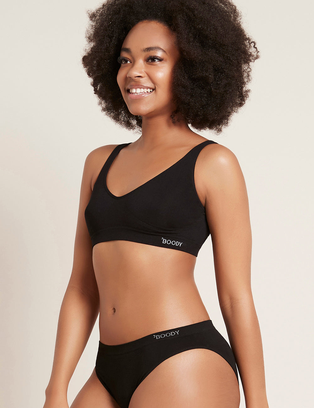 Boody Shaper Crop Bra Sort | Str. M fra Boody på Mecindo.dk