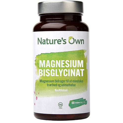 Natures Own Magnesium Bisglycinat | 60 kapsler fra Natures Own på Mecindo.dk