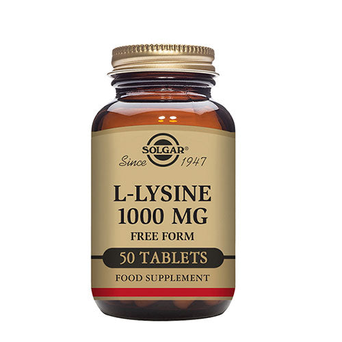 Solgar L-lysine | 50 Tabl. fra Solgar på Mecindo.dk
