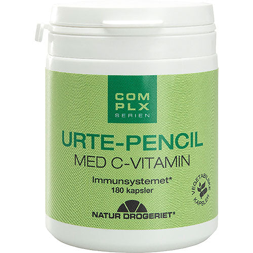 Natur-Drogeriet Urte-pencil M. C-vitamin | 180 kapsler fra Natur-Drogeriet på Mecindo.dk