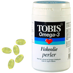 Tobis Fiskeolie Omega 3 Perler | 200 kapsler fra Tobis på Mecindo.dk