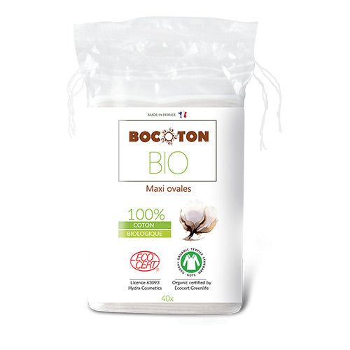 Bocoton Bio Maxi Ovale Vatrondeller Af Økologisk Bomuld fra Bocoton Bio på Mecindo.dk