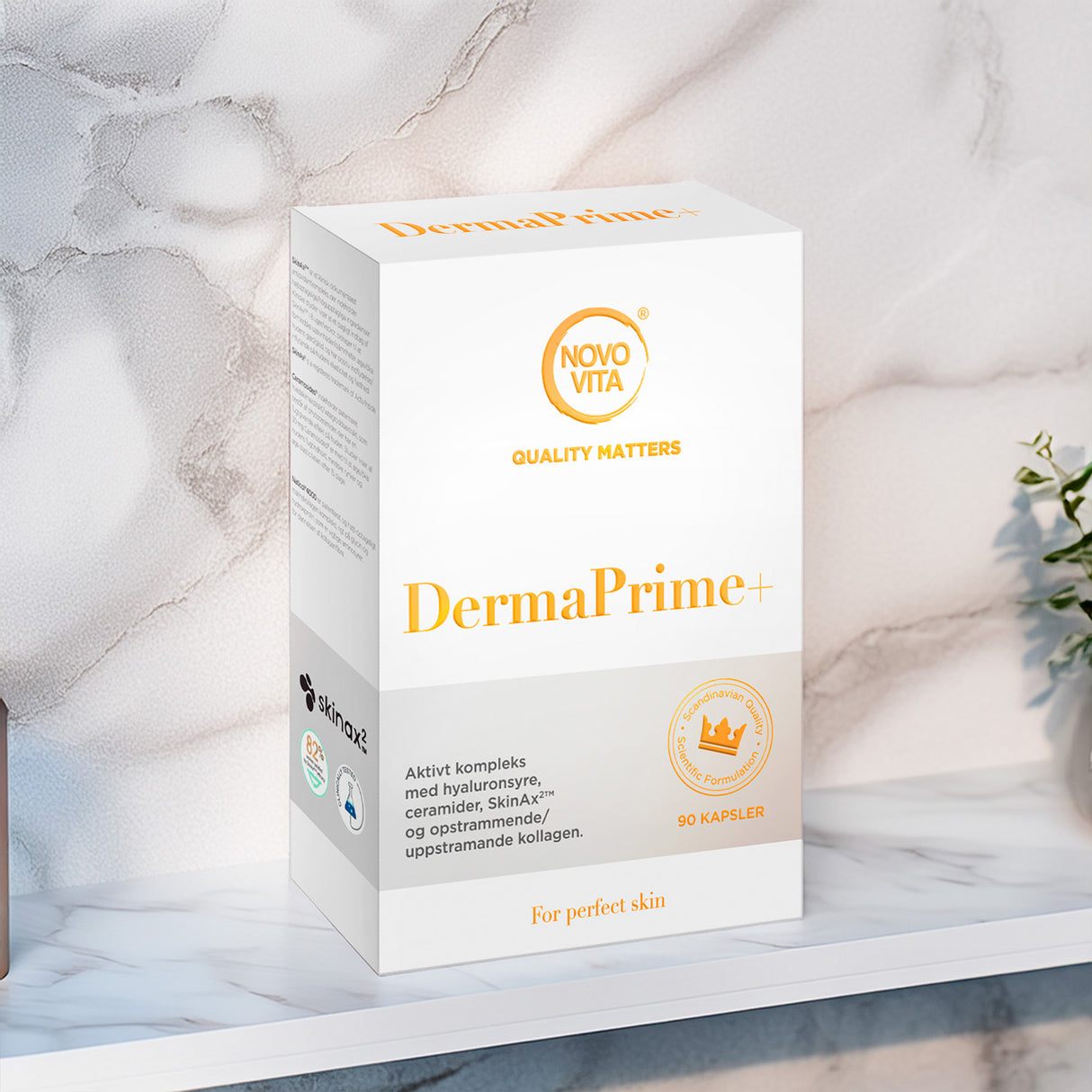 Novo Vita Dermaprime+ Collagen | 90 kapsler fra Novo Vita på Mecindo.dk