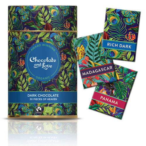 Chocolate and Love Gavedåse Chokolade Rich Dark Økologisk | 165 gr fra Chocolate and Love på Mecindo.dk