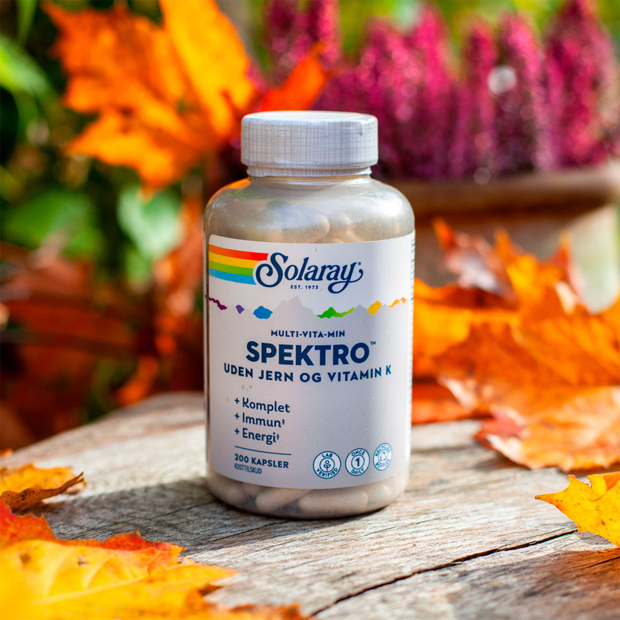 Solaray Spektro Multi-vitamin Uden Jern Og Vit. K. | 200 kapsler fra Solaray på Mecindo.dk